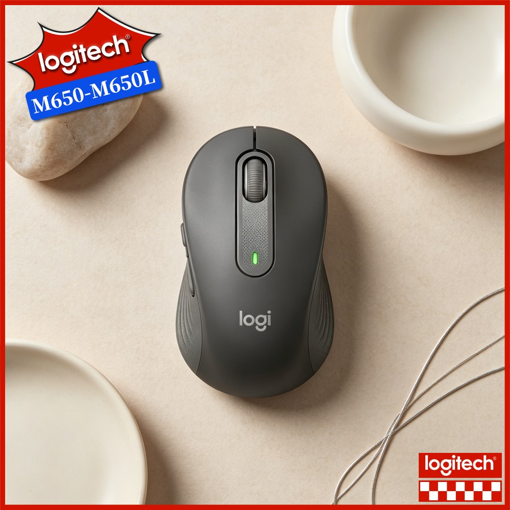 Pc Gaming Logitech - Logitech M650 Draadloze Ergonomische Muis Duimkussen