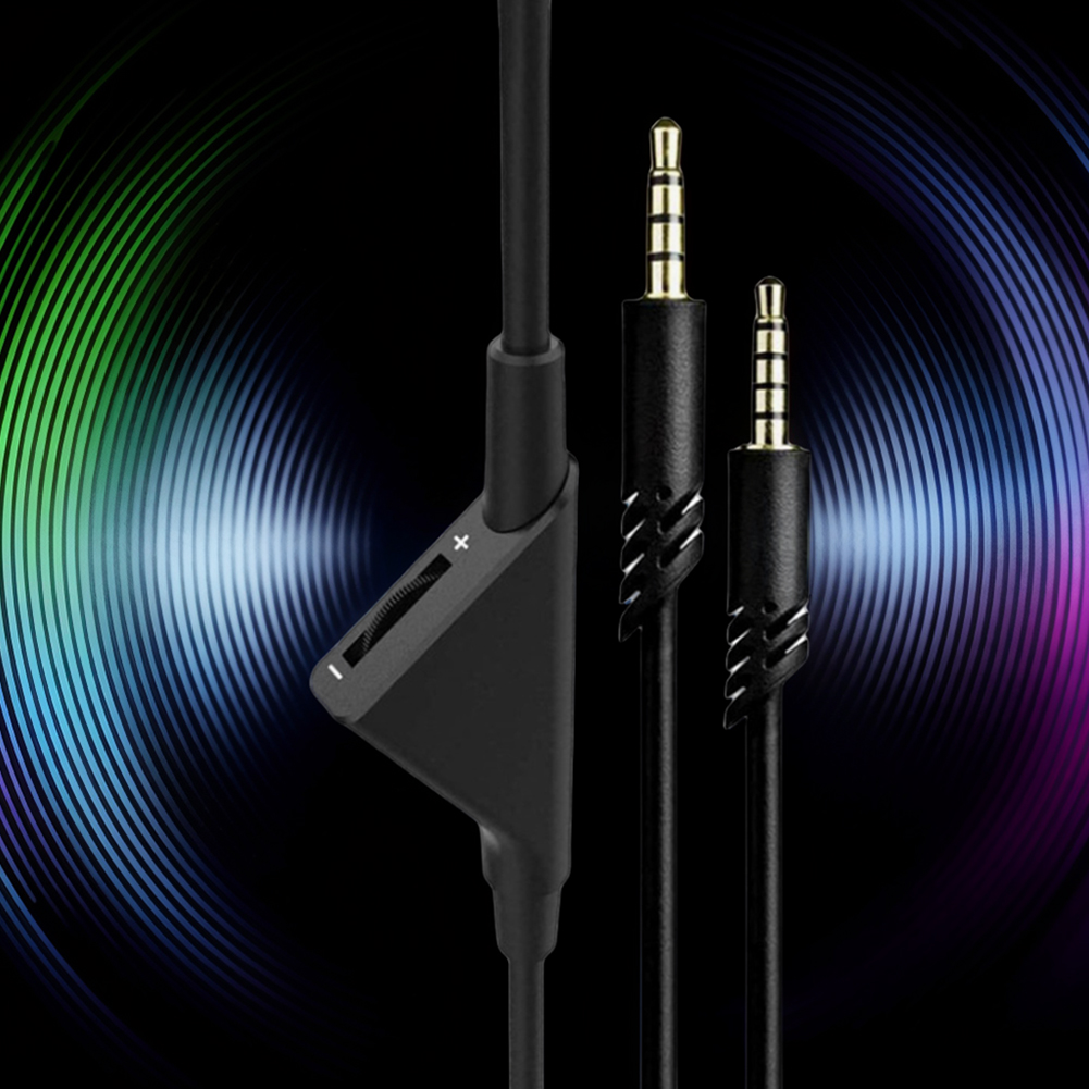 Gaming Headset - 2,0M/6,5 Voet Aux-kabel met volumeregeling audiokabel