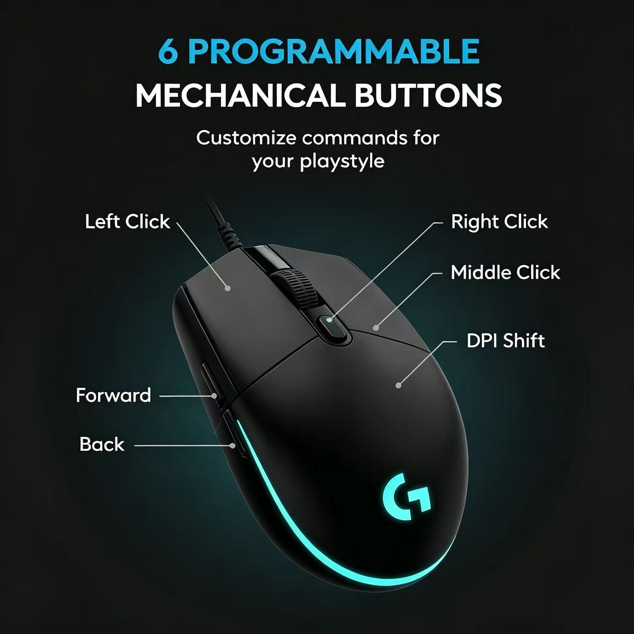 Logitech G102 LIGHTSYNC Bedrad - Pc Gaming Logitech recensie en prijs