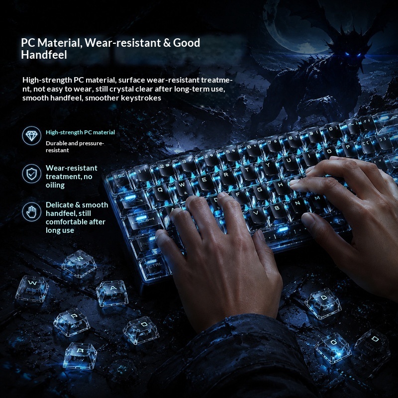 Transparante, achterverlichte  - Pc Gaming White recensie en prijs