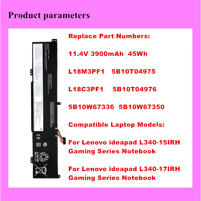 L18M3PF1 Laptop Batterij Voor  - Pc Gaming Lenovo recensie en prijs