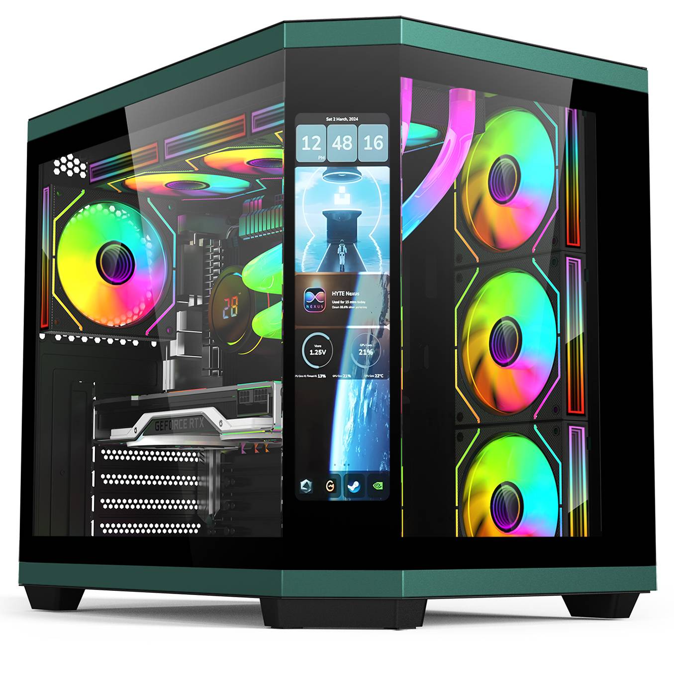 Full Tower Zwart-Wit ATX Gamin - Pc Gaming White recensie en prijs